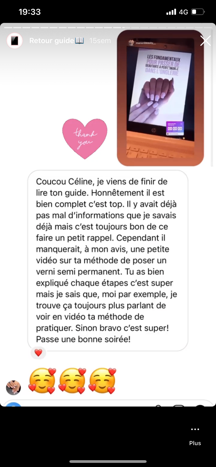 Retour élève COSY LIBERTY
