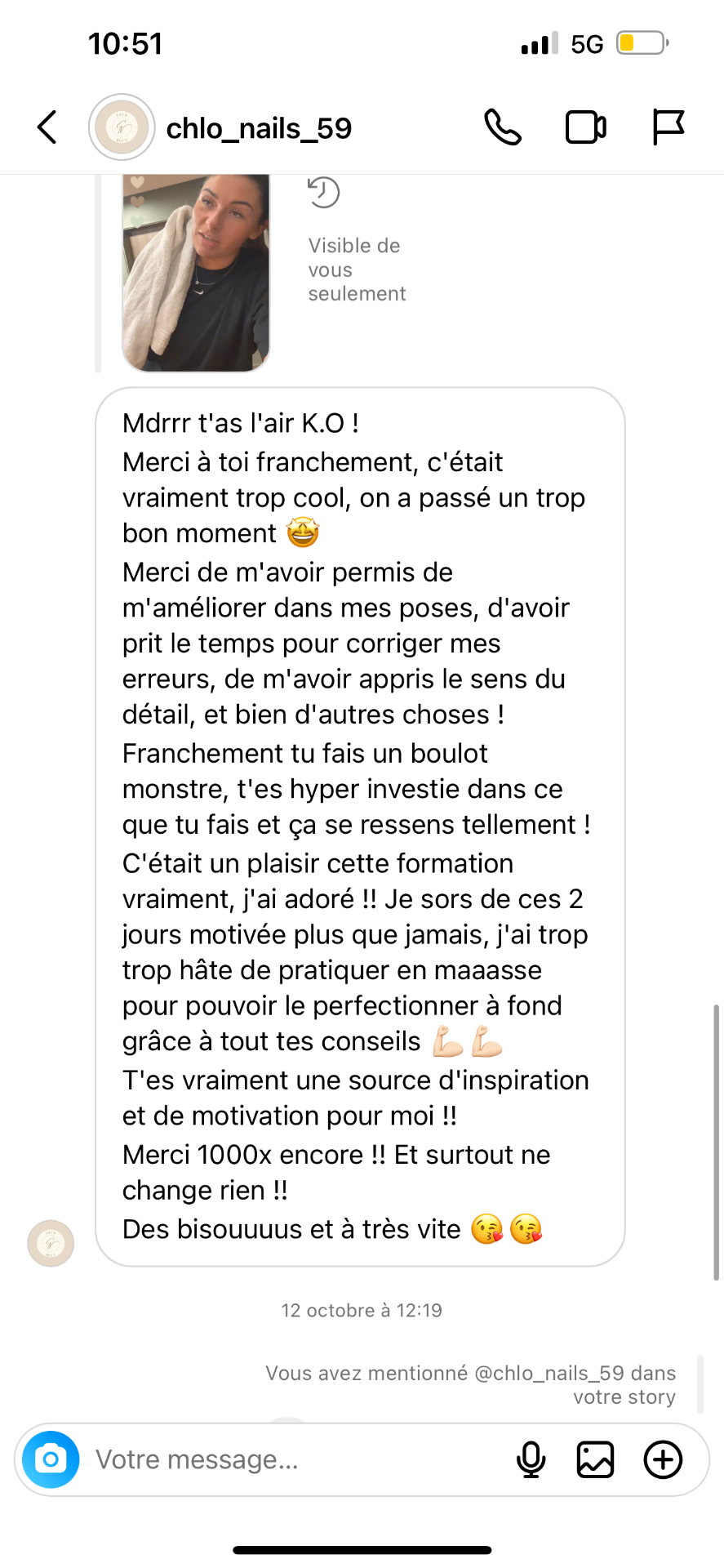 Retour élève COSY LIBERTY