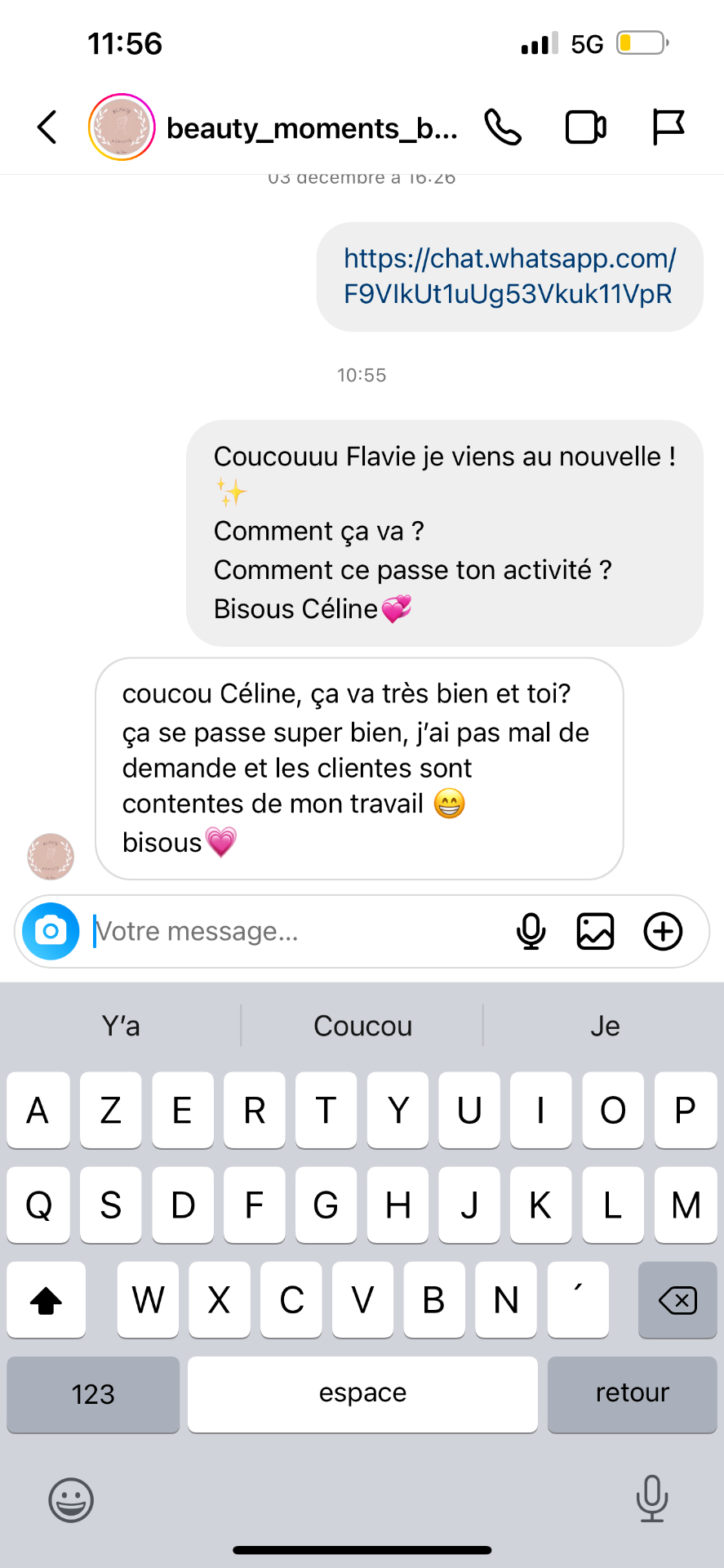 Retour élève COSY LIBERTY