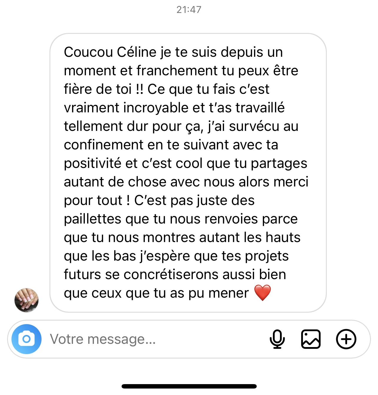 Retour élève COSY LIBERTY